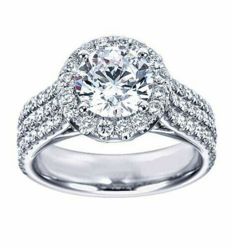 Bague fiançailles halo - fiançailles,
