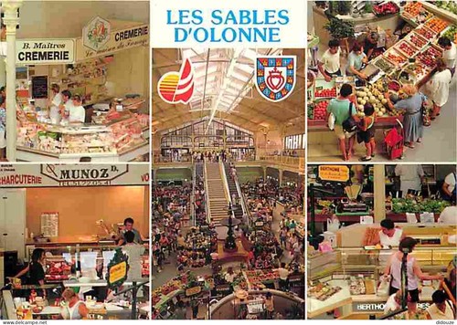 Carte postale marchés - postale,