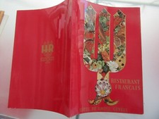 MENU ORIGINAL RESTAURANT 1961 RESTAURANT FRANCAIS HOTEL DU RHONE GENEVE