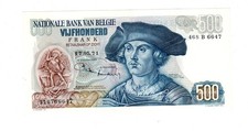 Belgique Belgium Billet 500