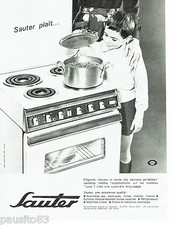 PUBLICITE ADVERTISING 126  1964   Sauter   cuisinière au gaz grand luxe