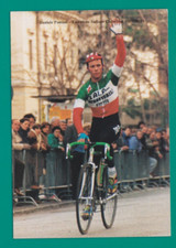 CYCLISME carte cycliste DANIELE PONTINI Champion d'Italie cyclo cross 89/90/91