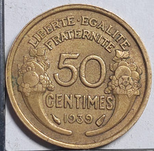 50 centimes 1939 Morlon France