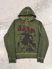 SS2019 DSquared2 Green Vicious Bros Eroded Hoodie (M)