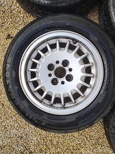 4 roues lemmertz ORIGINE BMW E30 4 trous 14" avec pneus état correct