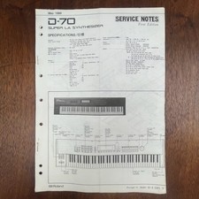 VINTAGE ROLAND D-70 SERVICE
