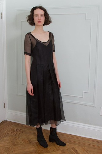 Robe organza noire - robe, en