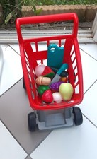 Dînette Caddy rouge avec fruits et légumes 