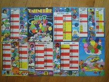 MAGAZINE HIT POSTER CALENDRIER SEPT 1972 AU FEVRIER 1973 59 X 90