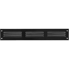 Grille métal 300 x 50 mm noir