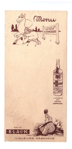 Menu illustré robdub - menu,