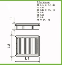 Filtre a air Green pour VW