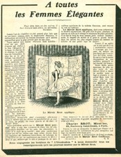 Publicité ancienne miroir Brot 1908 issue magazine