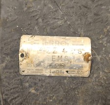 * plaque terrot EMS 1956 125