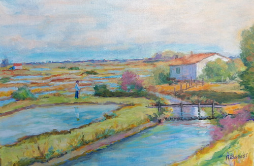 Huile sur toile - huile, roger