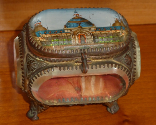 Coffret boite bijoux verre