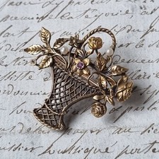 Broche Ancienne Plaqué Or