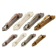 Poignée de porte de grange robuste ancienne finition cuivre pour un attrait est