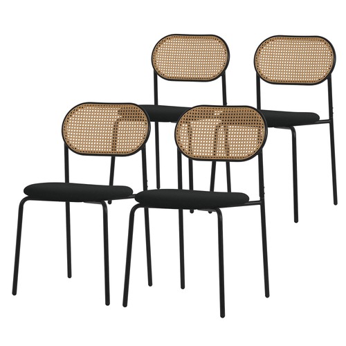 Set chaises salle manger - 4, à