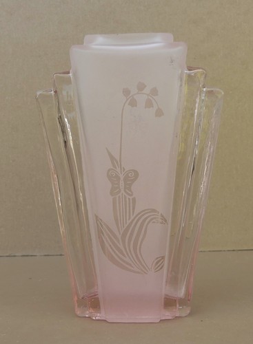 Ancien vase art déco - , verre