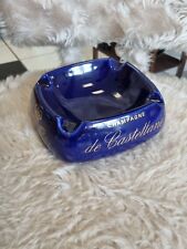 Ancien Cendrier bleu Champagne de castellane made in France bleu très bon état 