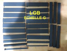5034 LGB LOT DE 24 QUAIS DE GARE + UNE COMMANDE AIGUILLAGE NEUF  ECH. G BON ETAT