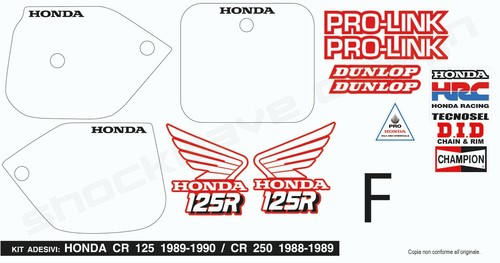 Honda 250cc cross 1989 90 - honda, cr