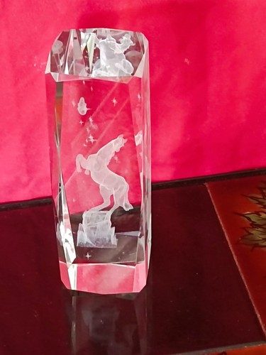 Cheval cabré cristal verre - cheval,