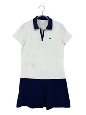 Robe De Tennis Pour Fille LACOSTE ROLAND GARROS À Col Polo Taille 16 Ans (165)