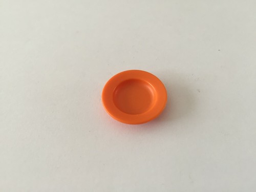 Sous tasse orange pièce