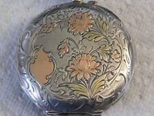 montre gousset argent et or 18K +-1880 fonctionne TB  69.4 Grammes