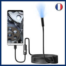 Caméra Endoscopique 6 Lumières LED Etanche- PC et Appareils Android OTG/UVC - 2m