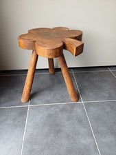Tabouret Bas Tripode Berger Style Charlotte Perriand Stool Trefle 