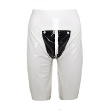 Shorts en latex fermeture