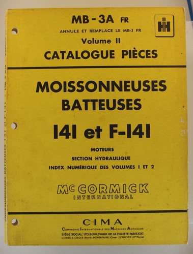 Catalogue pièces - , ih