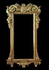 Grand Cadre Miroir Ancien Bois