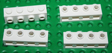 Lego White Brick Modified 1x4