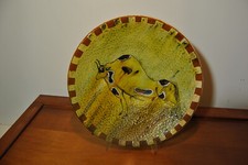 Plat céramique faience décor