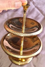 Serviteur muet métal doré à