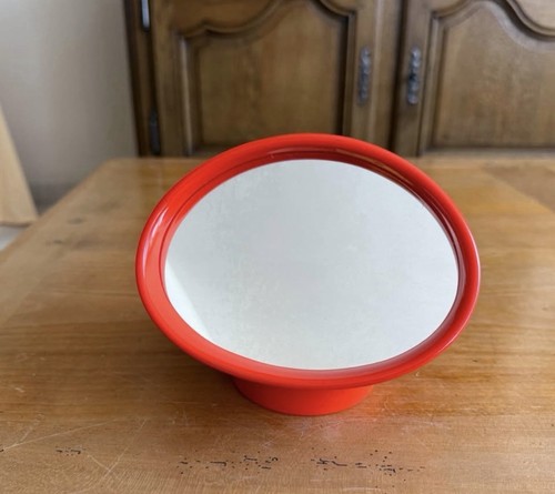 Miroir boule vintage orange - miroir,