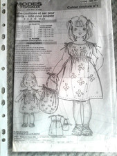 patron poupée modes et travaux NON DECOUPER COMPLET  Aout 2014