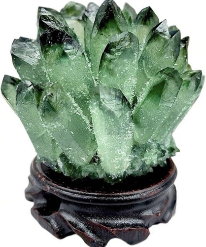 Cluster quartz vert - cluster, naturel