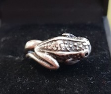 Bague en argent massif grenouille taille 49 RefM318