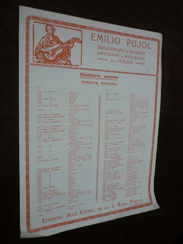 Partitions guitare pujol - partitions,