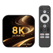 TX98 Pro+ 8K UHD Android 13 Smart TV Box avec télécommande, 4 Go + 32 Go, RK3...