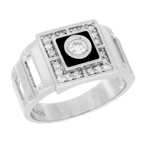 Homme argent sterling - homme, ouvert