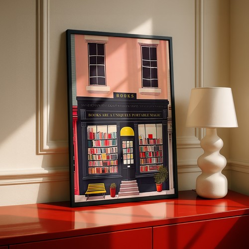 Toile décorative librairie - toile, "librairie