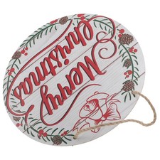  Panneau de porte d'entrée de Noël en bois, panneau de bienvenue en bois,