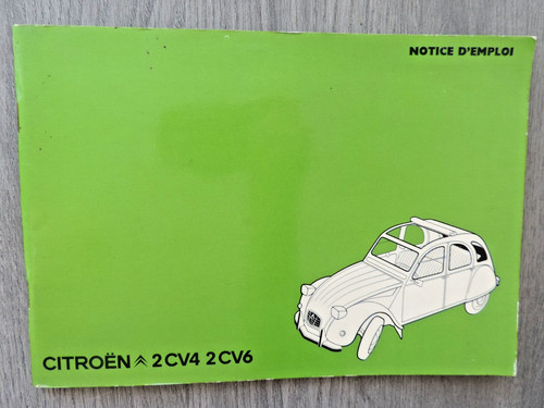 Notice citroen 2cv6 - citroen, cv