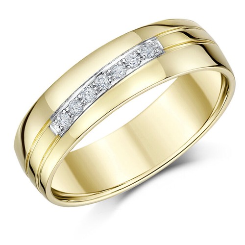6mm 9ct jaune - jaune, or